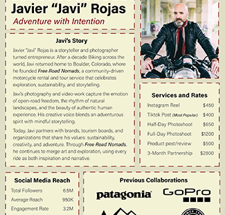 Single Page Media Kit